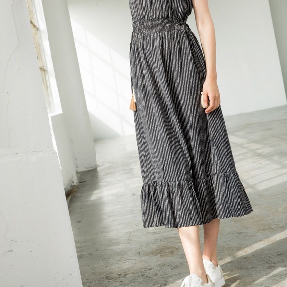 Last 1! NWT BOHO Embroidered Sleeveless Printed Midi Dress - Picture 11 of 13